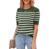Army Green/White Stripe-1