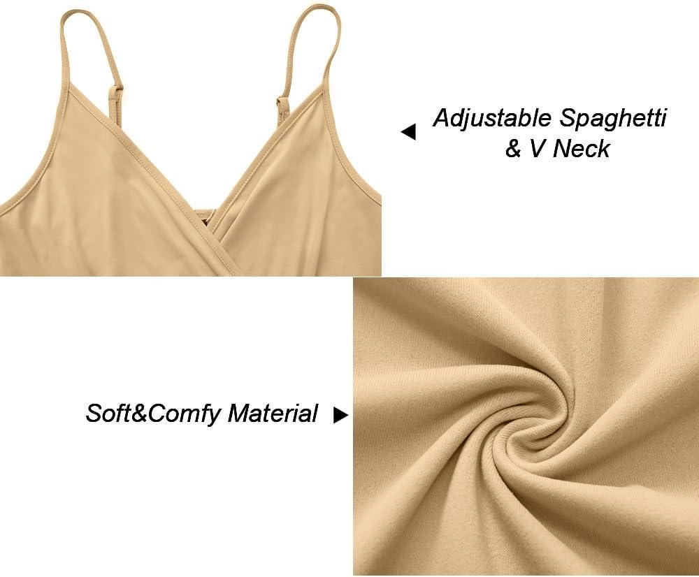 image:imageNewshows Womens 2026 Lightweight Summer Wedding Guest Beach Vacation Casual V Neck Split Flowy Maxi DressApricot