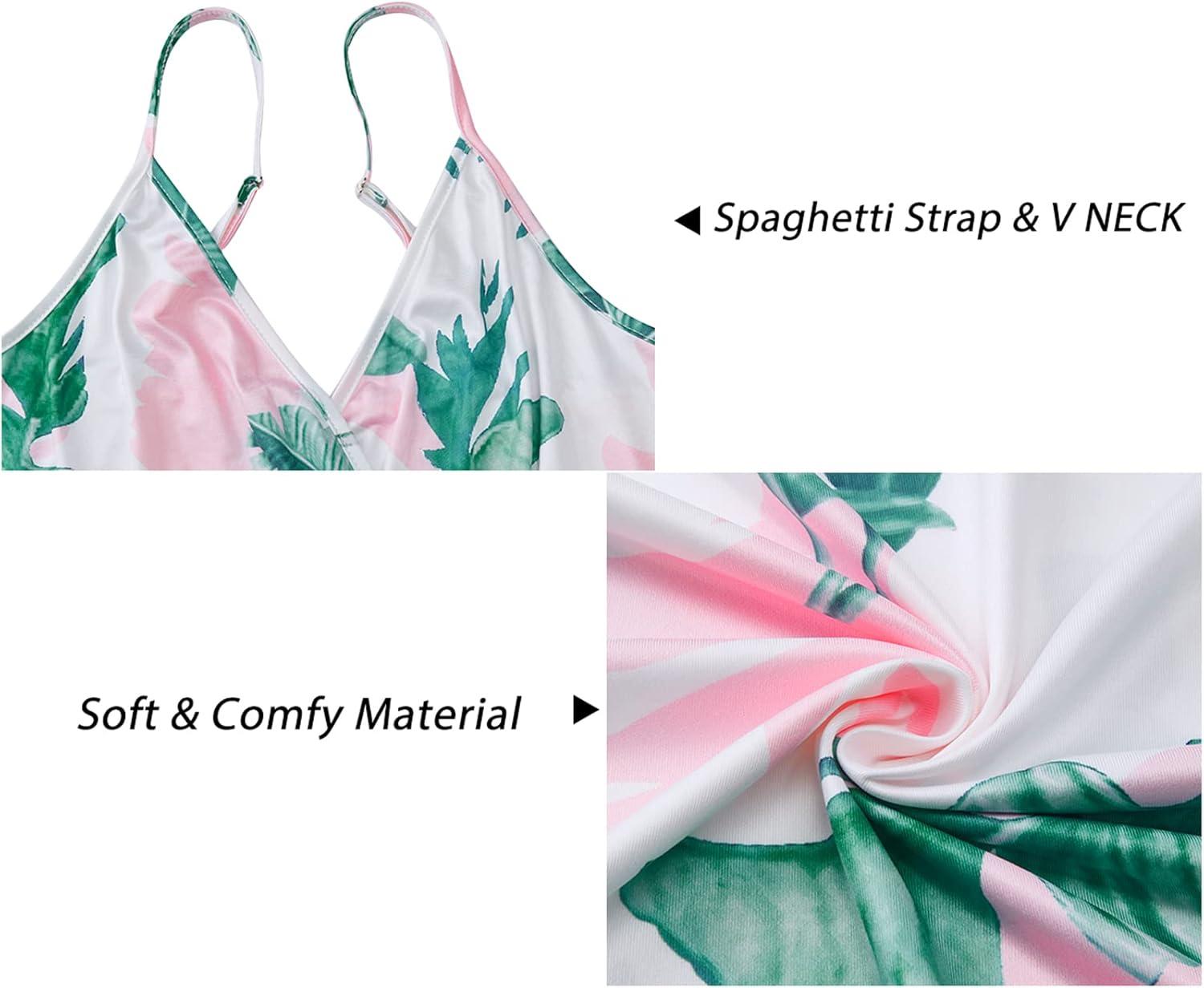 image:imageNewshows Womens 2026 Lightweight Summer Wedding Guest Beach Vacation Casual V Neck Split Flowy Maxi DressWhite Floral Leaf