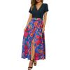 5001-blue Red Floral