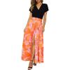5001-orange Abstract Flowers