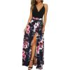 Black Floral Pink White