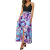 Blue Purple Colorful Floral