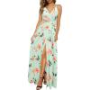 Green Floral Orange