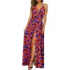 Orange Floral Blue