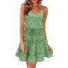 Green White Floral