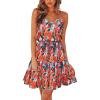 Orange Floral Blue