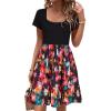 Black Floral Pink