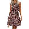 Black Red Floral