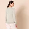Amazon Essentials Femme Pull Léger à Manches Longues, Col en V, Coupe Classique (Disponible en Grande Taille)(Avoine Chiné)