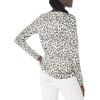 Amazon Essentials Femme Pull Léger à Manches Longues, Col en V, Coupe Classique (Disponible en Grande Taille)(Blanc Guépard)