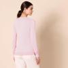 Amazon Essentials Femme Pull Léger à Manches Longues, Col en V, Coupe Classique (Disponible en Grande Taille)(Rose Pâle)