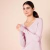 Amazon Essentials Femme Pull Léger à Manches Longues, Col en V, Coupe Classique (Disponible en Grande Taille)(Rose Pâle)