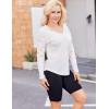 Zeagoo Pull Femme Hoodie Manches Longues Col en V Sweat à Capuche Haut Automne Sweatshirt avec Poches S-XXL(Beige)