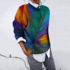 2 en 1 Pull Femme Hiver- Sweat Oversize Femme Manche Longue-Sweatshirts Femme Col Rond Couleur Unie Chandails Décontractée Loose Sweater Pullover Blouse Vintage Grande Taille Tricot Mode Chaud Pulls(Z17-multicolore)
