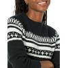 Amazon Essentials Pull à col roulé à Motif Fair Isle Doux au Toucher Femme(Noir Motif Jacquard Écossais)
