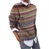 2 en 1 Pull Femme Hiver- Sweat Oversize Femme Manche Longue-Sweatshirts Femme Col Rond Couleur Unie Chandails Décontractée Loose Sweater Pullover Blouse Vintage Grande Taille Tricot Mode Chaud Pulls(Z10-rouge)