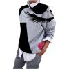 2 en 1 Pull Femme Hiver- Sweat Oversize Femme Manche Longue-Sweatshirts Femme Col Rond Couleur Unie Chandails Décontractée Loose Sweater Pullover Blouse Vintage Grande Taille Tricot Mode Chaud Pulls(Z16-gris)