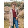 Hotouch Pull Femme Hiver Automne Col en V Manches Longues Pull-Over Tricoté Élégant Doux Haut Décontracté Uni S-XXL(Bordeaux)