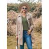 Hotouch Pull Femme Hiver Automne Col en V Manches Longues Pull-Over Tricoté Élégant Doux Haut Décontracté Uni S-XXL(Vert Armée)