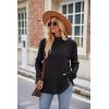 Famulily Pull à col roulé pour femme, pull surdimensionné à manches longues pour l&rsquo;automne et l&rsquo;hiver avec fentes latérales(Noir)