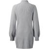 Generisch Robe pull d&rsquo;hiver à manches longues et col roulé – Couleur unie – Décontractée – 2025(Gris)