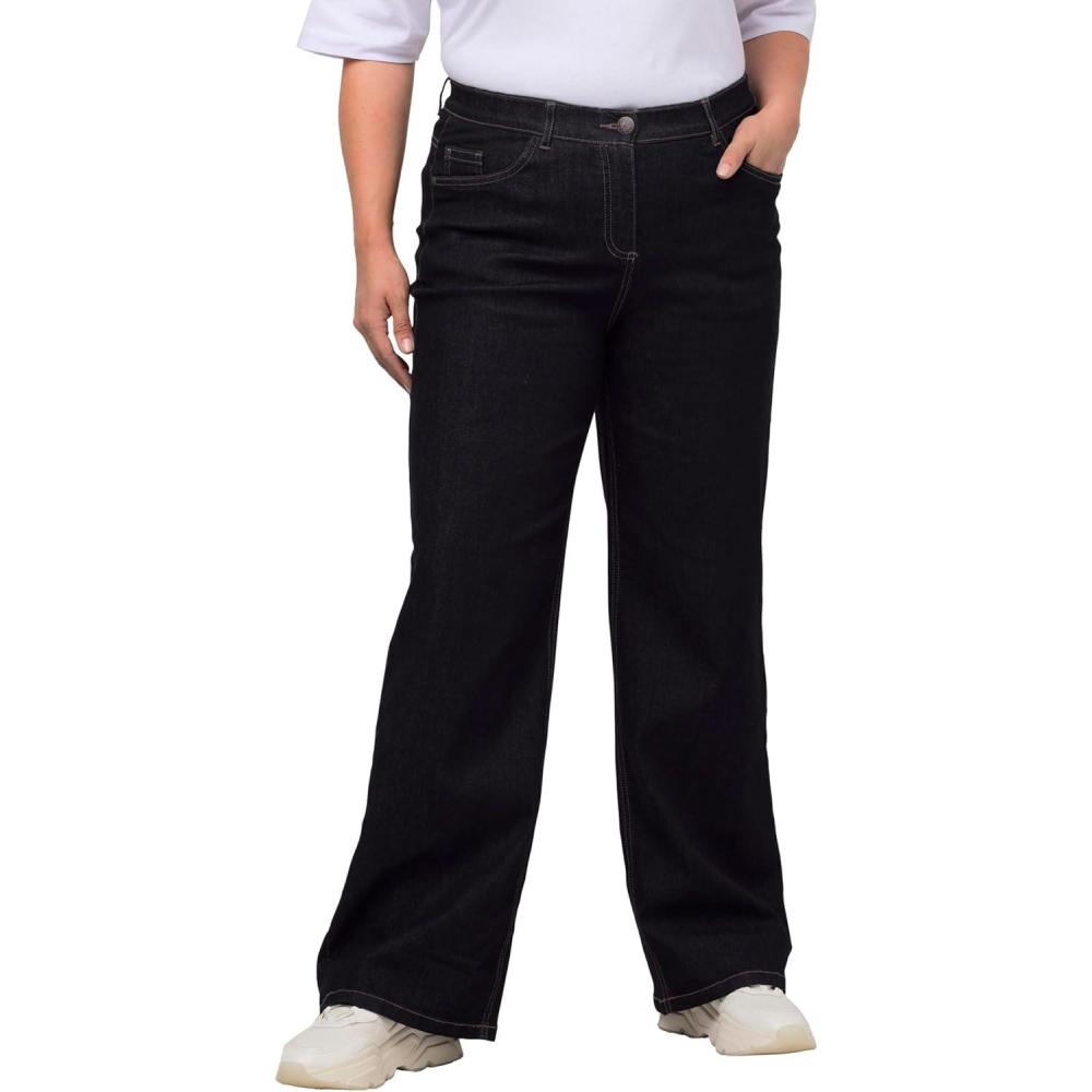 image:imageUlla Popken Shirtrolli Basic Pull col roul FemmeBleu Dark Denim 93