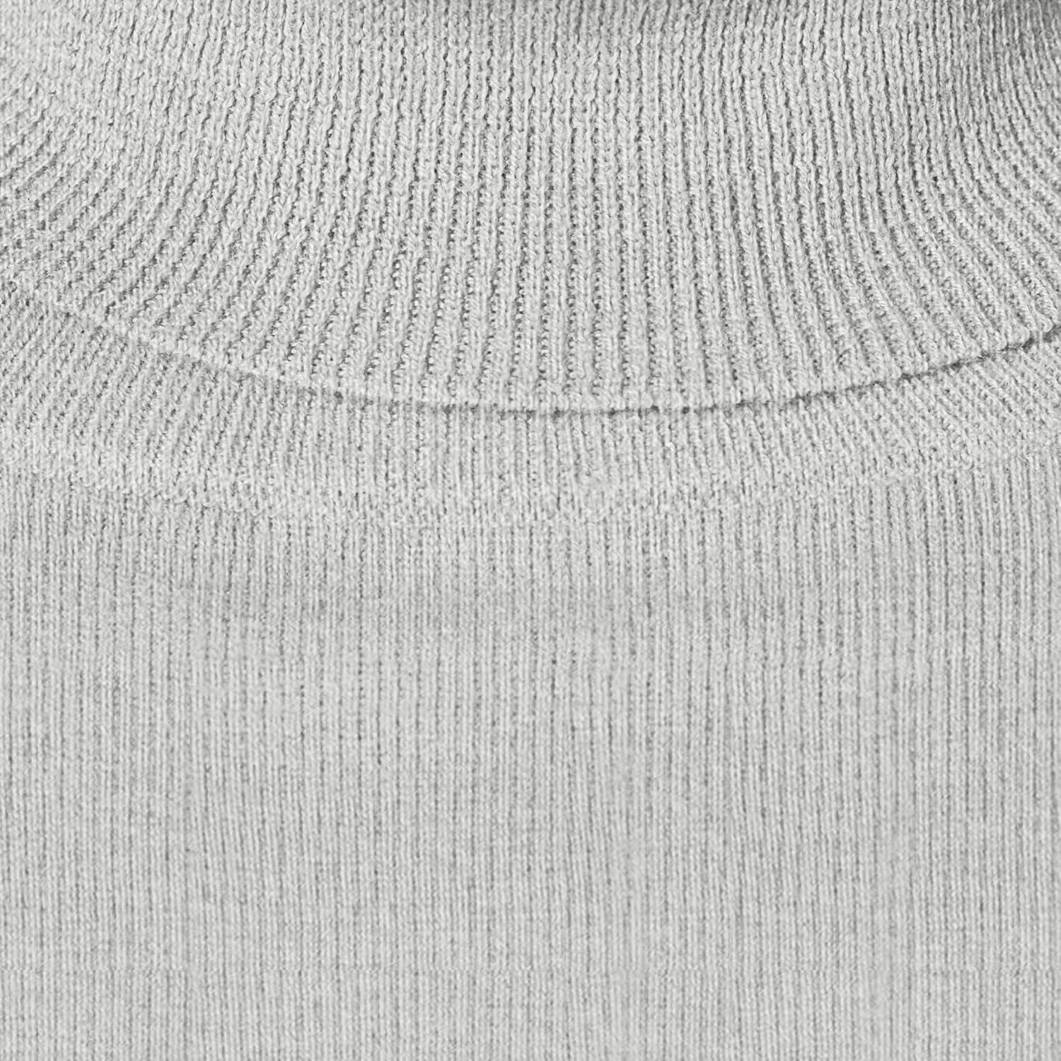 image:imageAmazon Essentials Pull Col Roul Manches Longues Lger Coupe Classique Grandes Tailles Disponibles FemmeGris Clair Chin