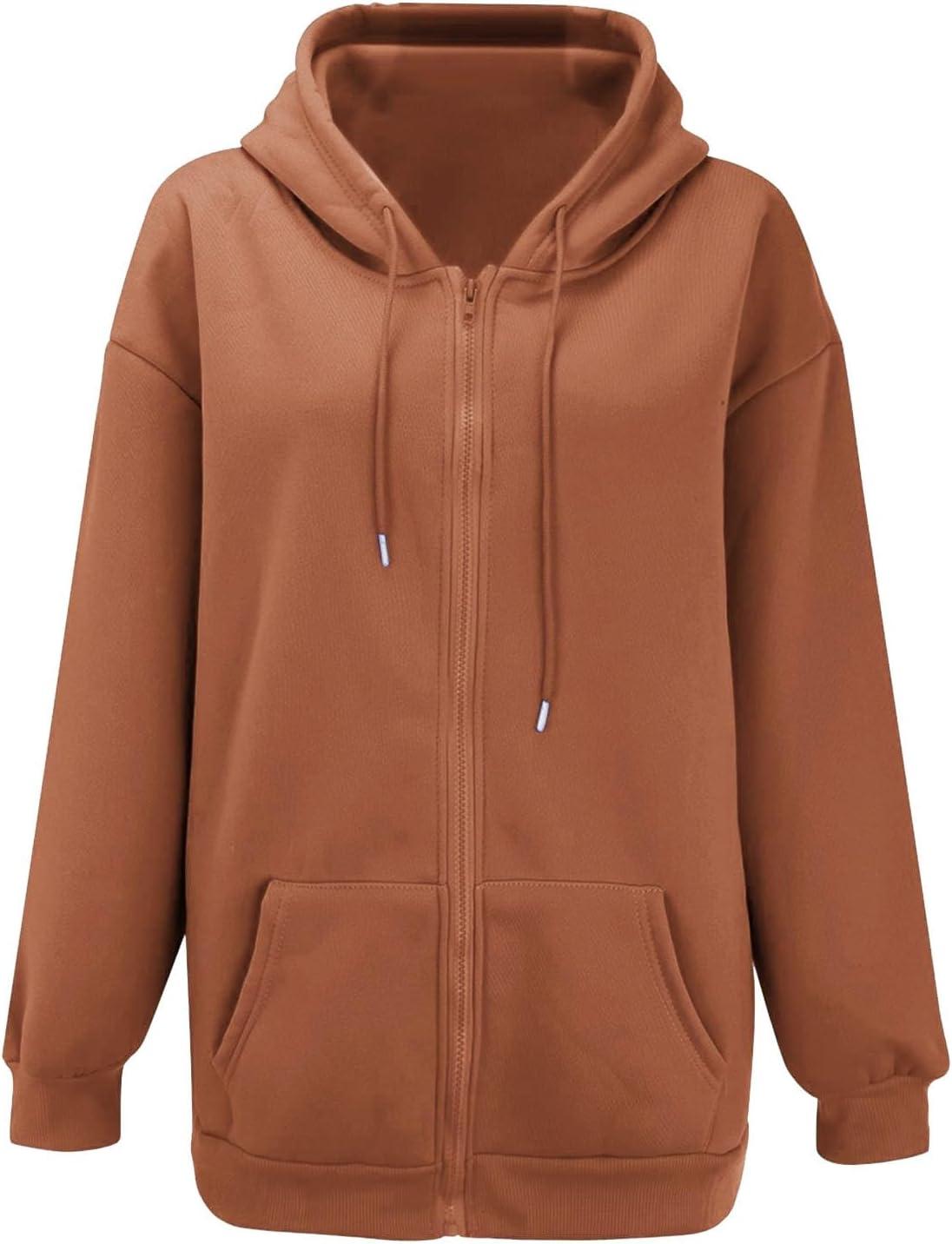 image:imageGnrique Sweat Zipp Femme Grande Taille Veste Sport Femme Capuche Sweatshirt Mi Saison Hoodie Automne Manteau Dcontract Manteaux Polyvalent Veste Leger Vtements Uni Survtement Avec Poche SweatZ2Coffee