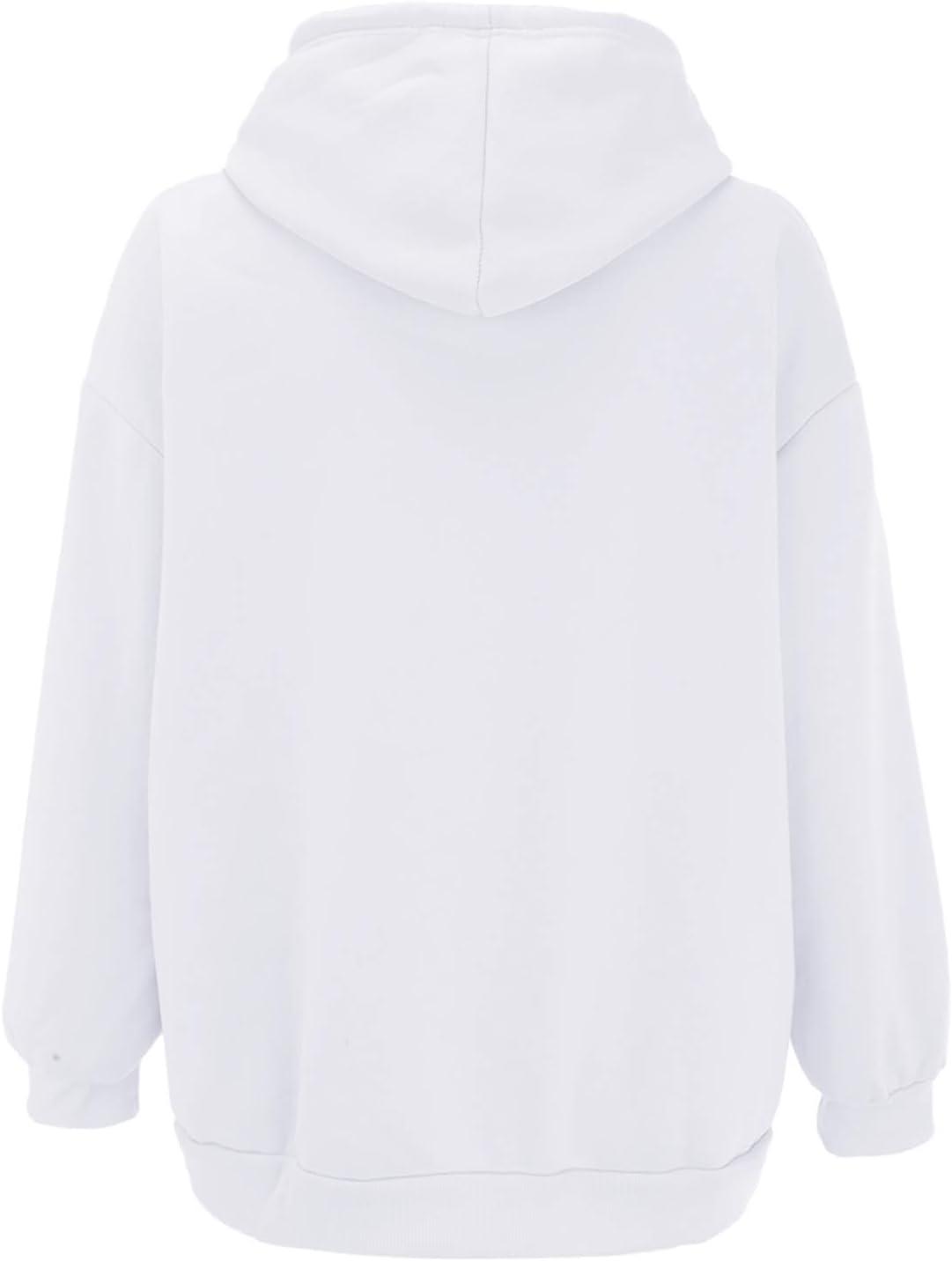 image:imageGnrique Sweat Zipp Femme Grande Taille Veste Sport Femme Capuche Sweatshirt Mi Saison Hoodie Automne Manteau Dcontract Manteaux Polyvalent Veste Leger Vtements Uni Survtement Avec Poche SweatBlanc