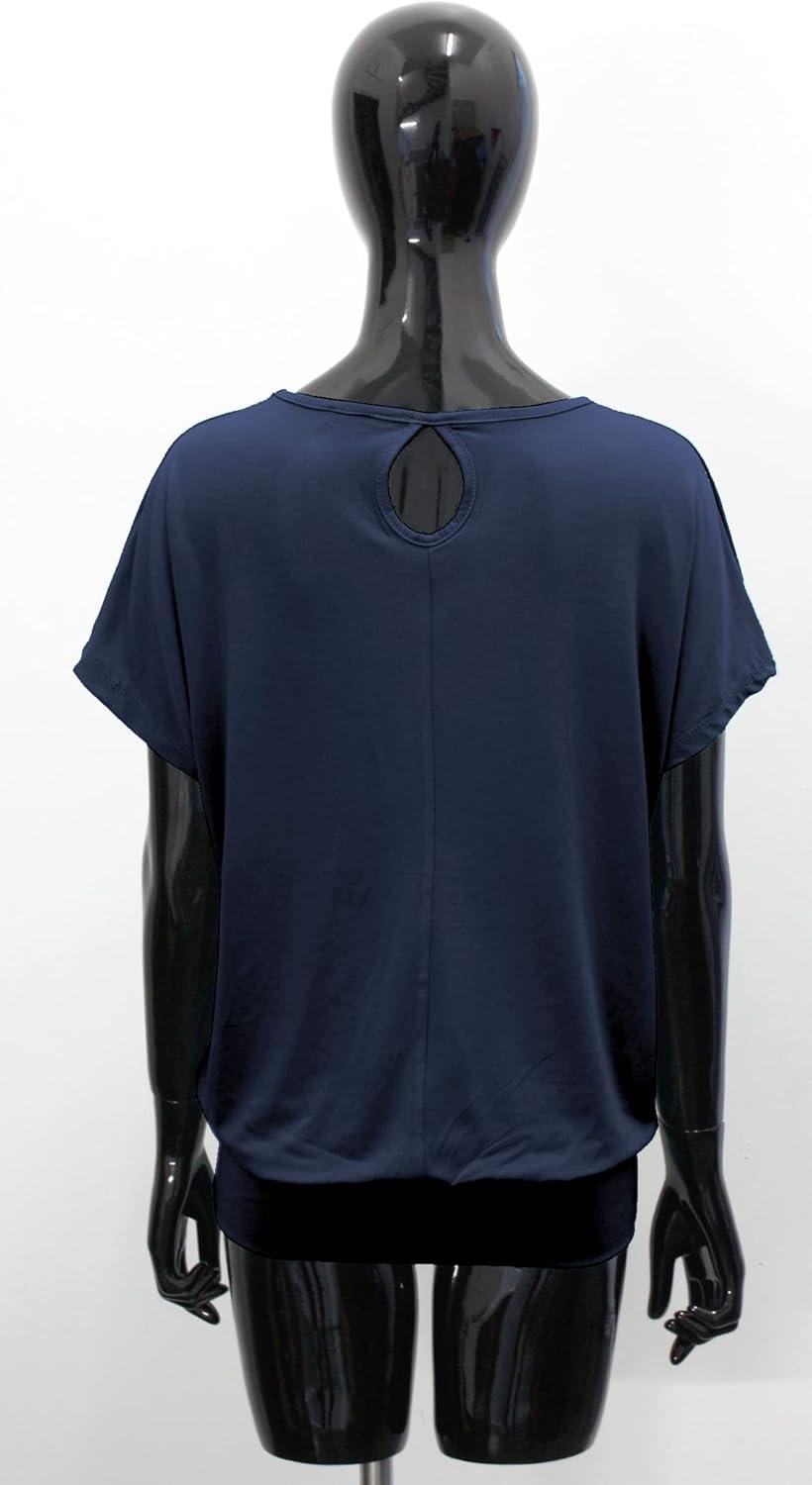 image:imageVan Der Rich TShirt Dos Trou FemmeMarineb