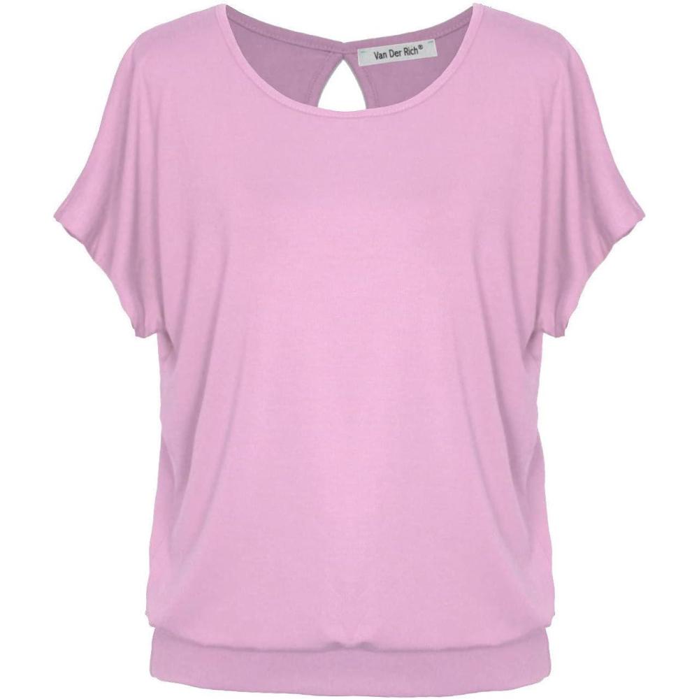 image:imageVan Der Rich TShirt Dos Trou FemmeRoseb