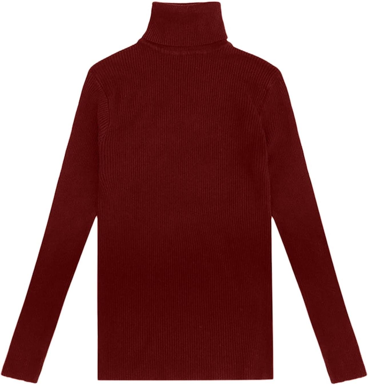 image:imageLegging col roul et manches longues pour femme Automne et hiver 2022 Pull en tricot serr avec un pull noir fin sous le reversRd1