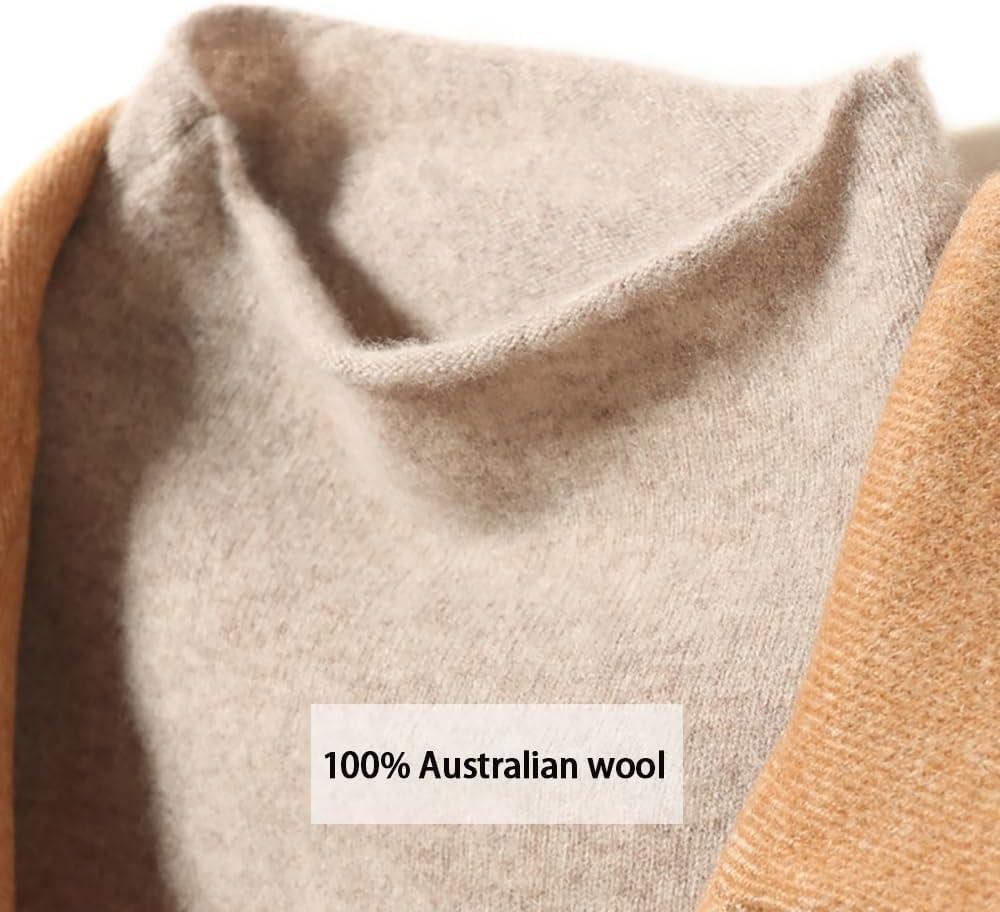 image:imagePull en cachemire pour femme manches longues et col rond doux et chaud pull en tricot pour lautomne et lhiverVert