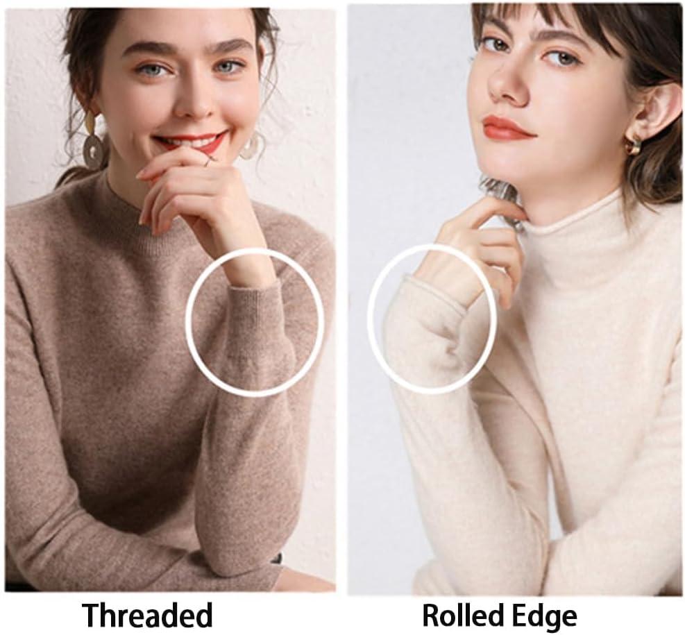 image:imagePull en cachemire pour femme manches longues et col rond doux et chaud pull en tricot pour lautomne et lhiverVert