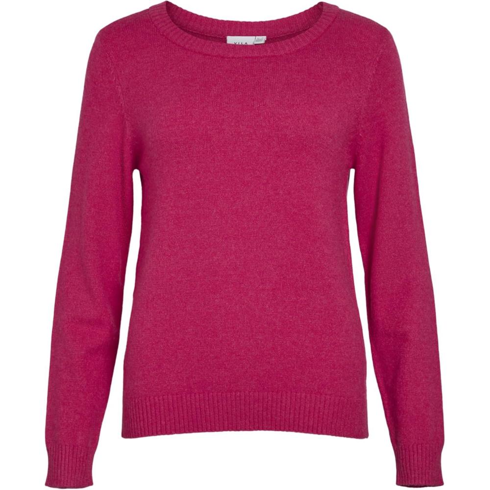 image:imageVILA Viril ONeck LS Knit Top Noos PullOver Femme Lot de 1Jazzy