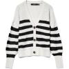 Cloud Dancer/Stripes : Noir