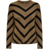 Marron Tabac / Motif : W. Noir