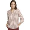 28742 - Maroon Red Offwhite Stripe