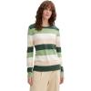 37226 - Green Beige Block Stripe
