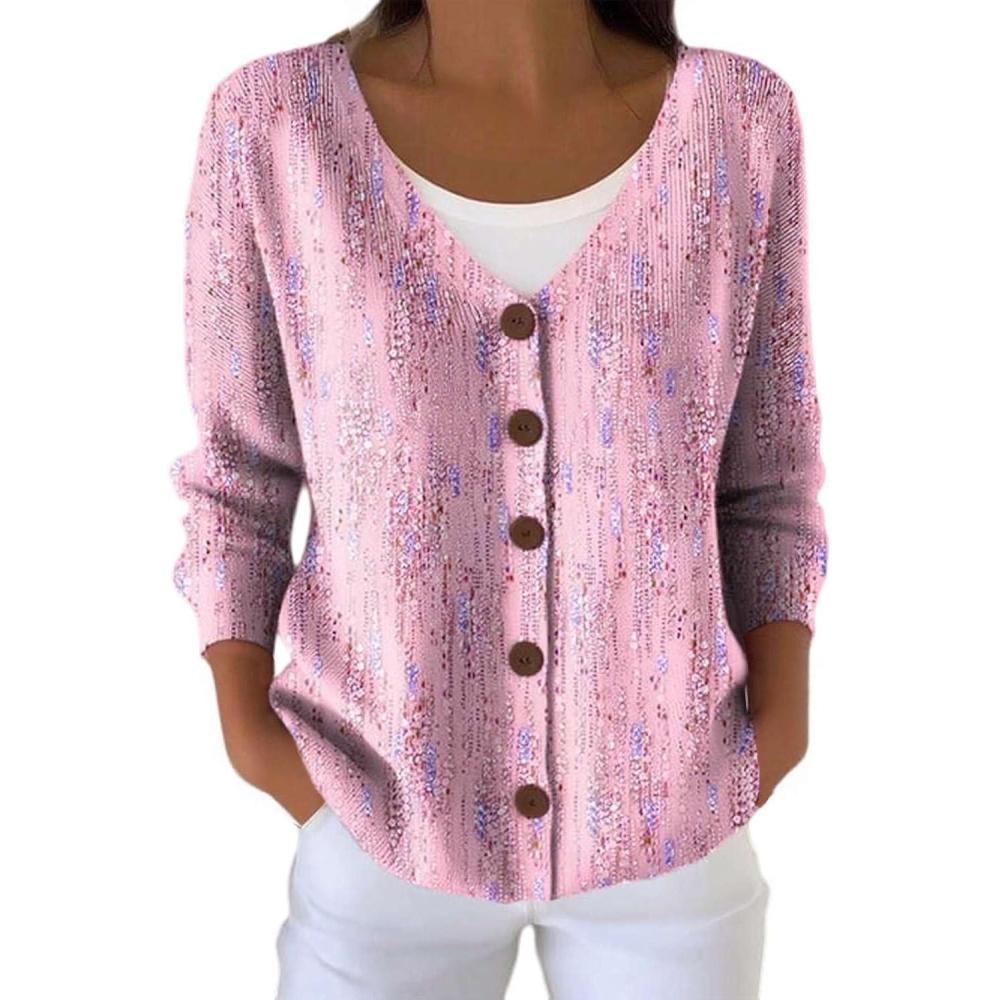 image:imageGilet Femme Hiver Chic et lgant Cachemire Cardigan Long Laine Douce Col V Boutonn Pull Lger Sweatshirts Automne Gilets Chaude Tricote Grande Taille Mode Confortable Style Dcontract CardiganH