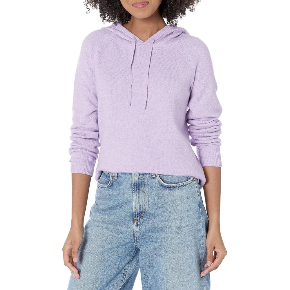 image:imageAmazon Essentials Femme Pull Capuche Doux Au ToucherLilas Pastel