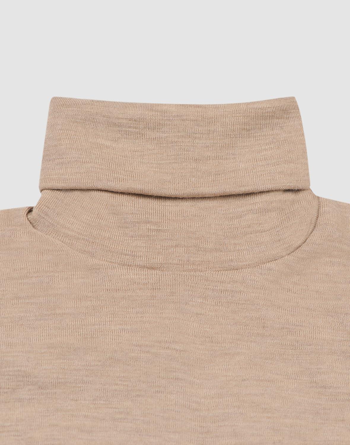 image:imageDILLING Haut col roul en Laine de mrinos pour FemmeMlange Beige
