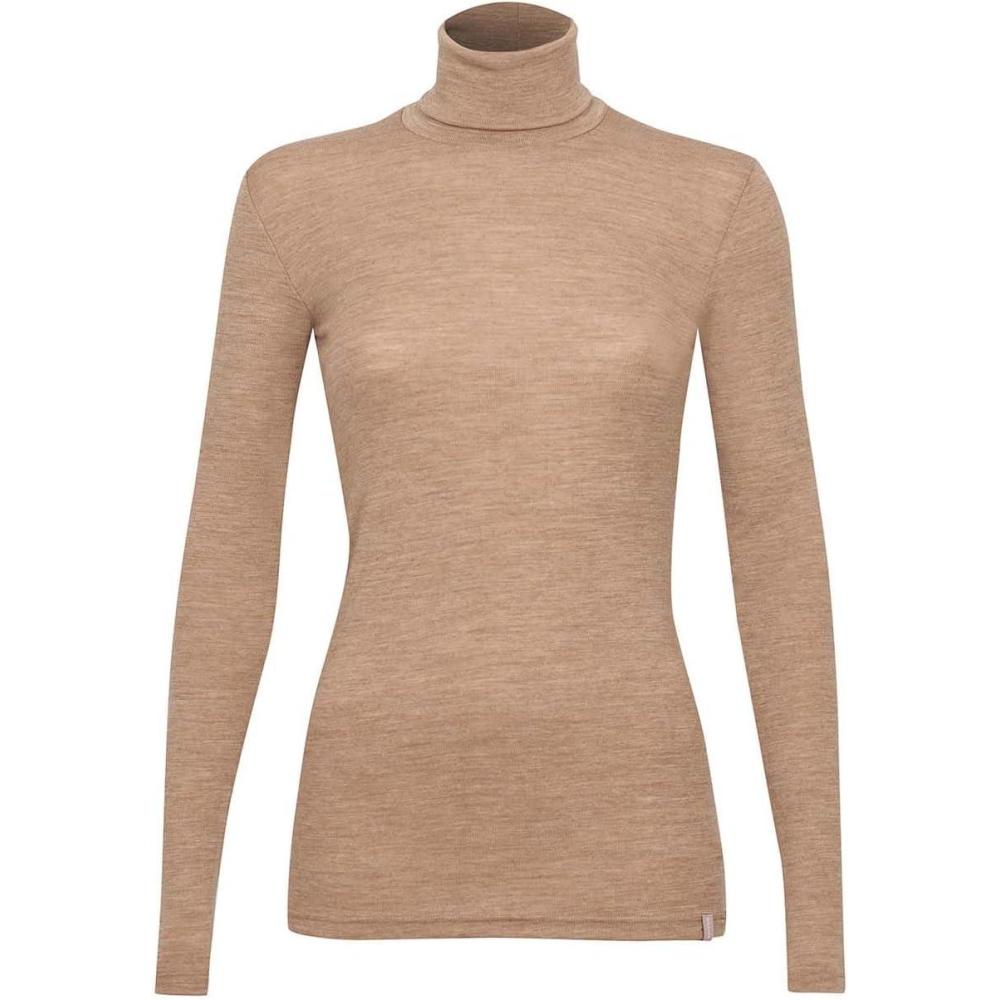 image:imageDILLING Haut col roul en Laine de mrinos pour FemmeCaramel Chin