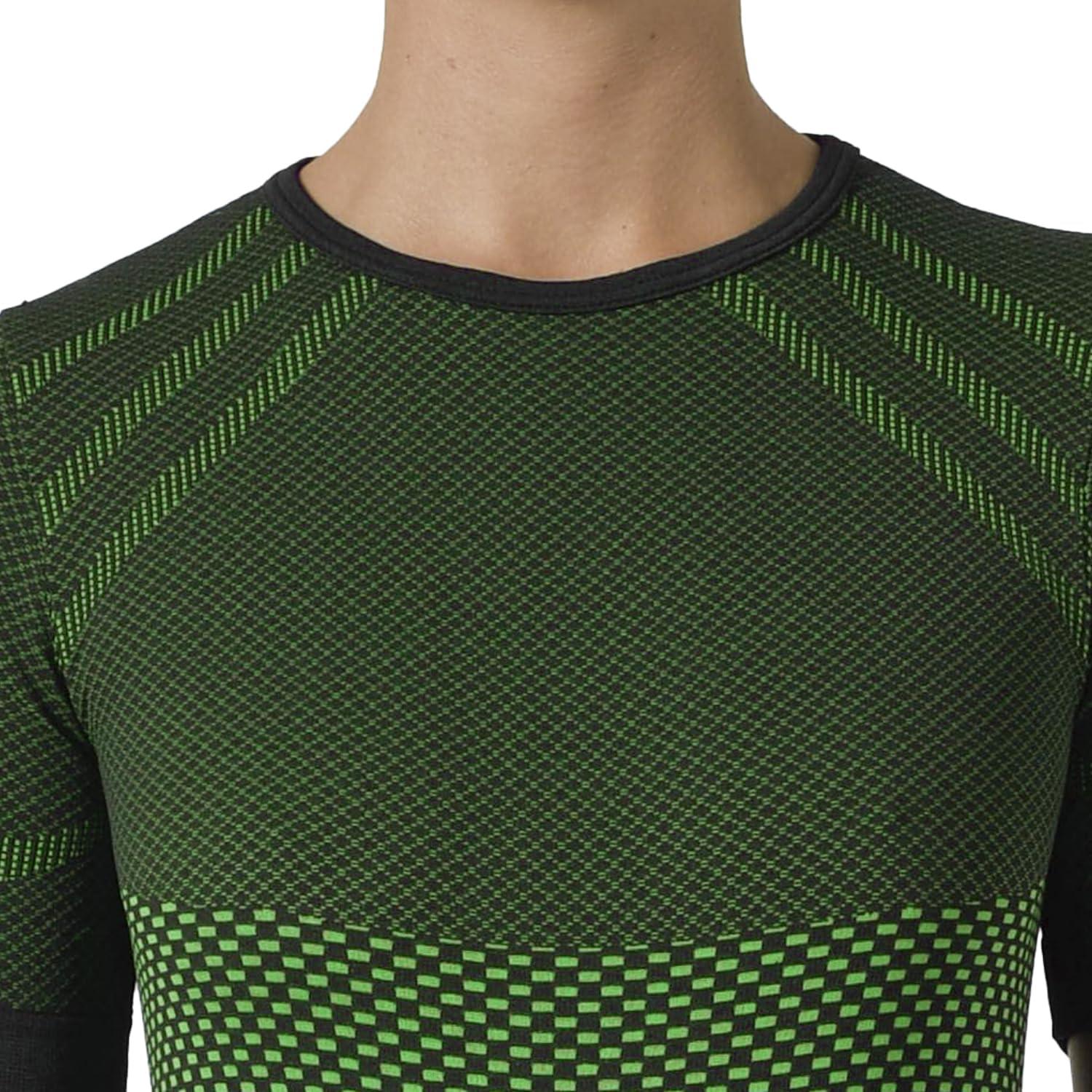 image:imageRisalti Debardeur Femme Thermique Manche Longue Energy sous Vtement Thermique Femme lastiques et Respirants Haut Thermique Femme Dbardeur Femme Tee Shirt Femme sans Couture Made in ItalyJaune Fluo Ras du Cou