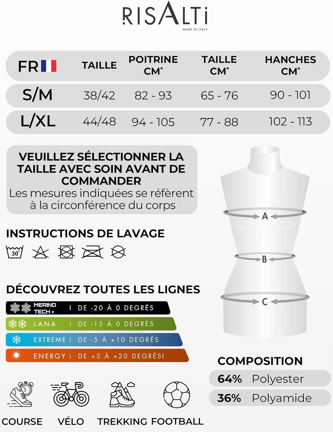 image:imageRisalti Debardeur Femme Thermique Manche Longue Energy sous Vtement Thermique Femme lastiques et Respirants Haut Thermique Femme Dbardeur Femme Tee Shirt Femme sans Couture Made in ItalyGris Anthracite