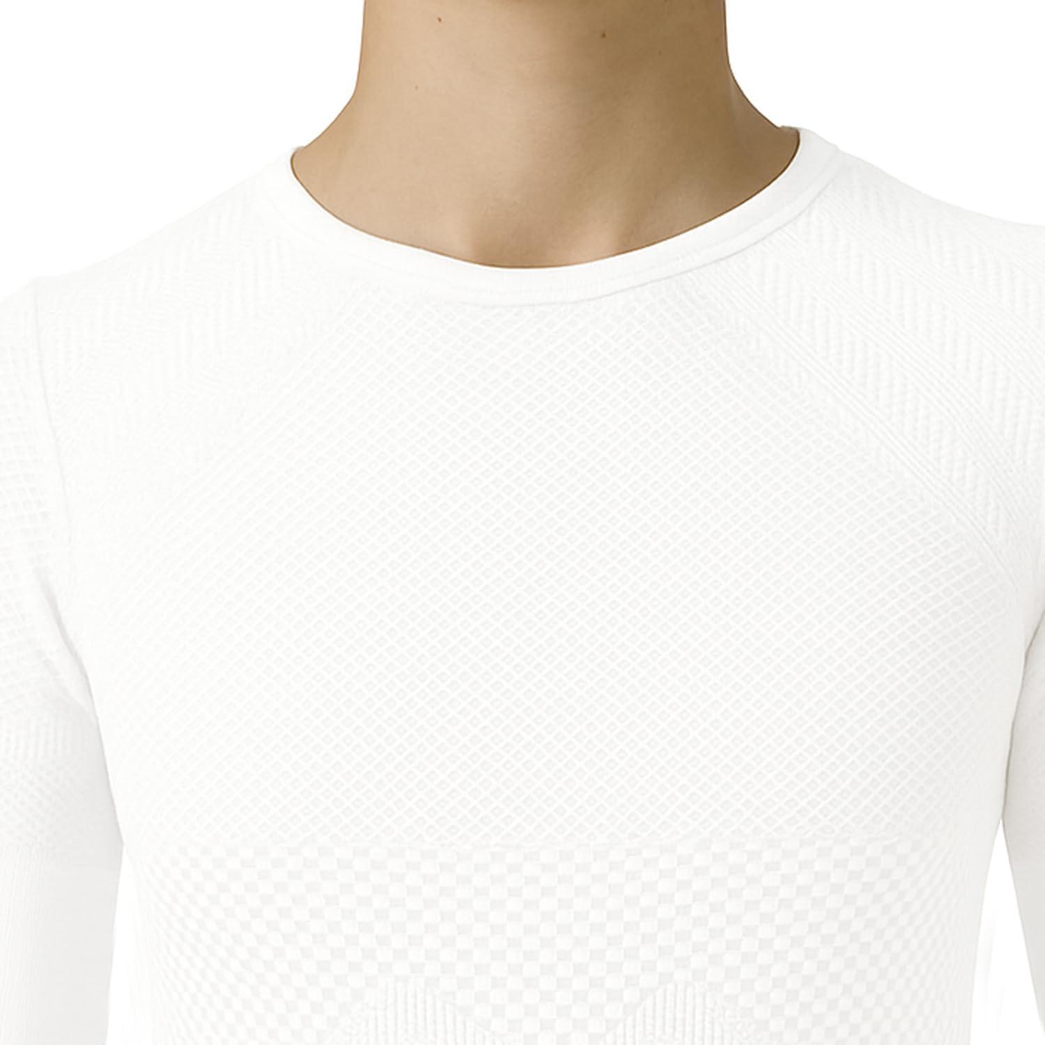 image:imageRisalti Debardeur Femme Thermique Manche Longue Energy sous Vtement Thermique Femme lastiques et Respirants Haut Thermique Femme Dbardeur Femme Tee Shirt Femme sans Couture Made in ItalyBlanc