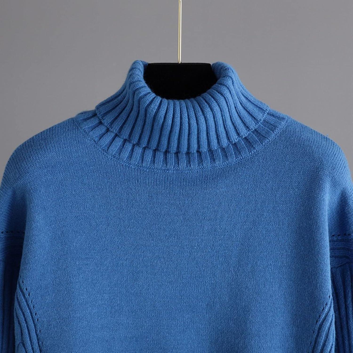 image:imageGenerisch Combinaison en tricot pour femme Pull en tricot deux pices Combinaison de loisirs Col rond Pull haut et pantalon long Ensemble chaud pour lhiver Couleur unie CombinaisonGris